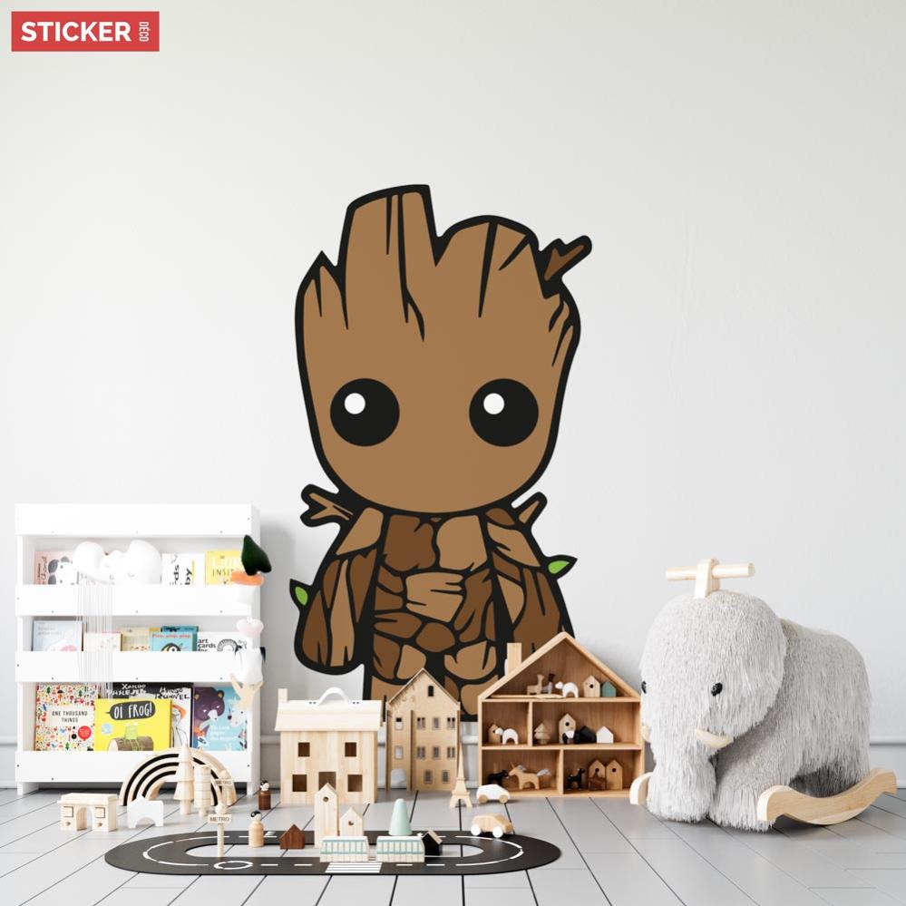 Sticker Mural Baby Groot - XXL (Hauteur 180cm, Largeur 102cm) | Leroy ...