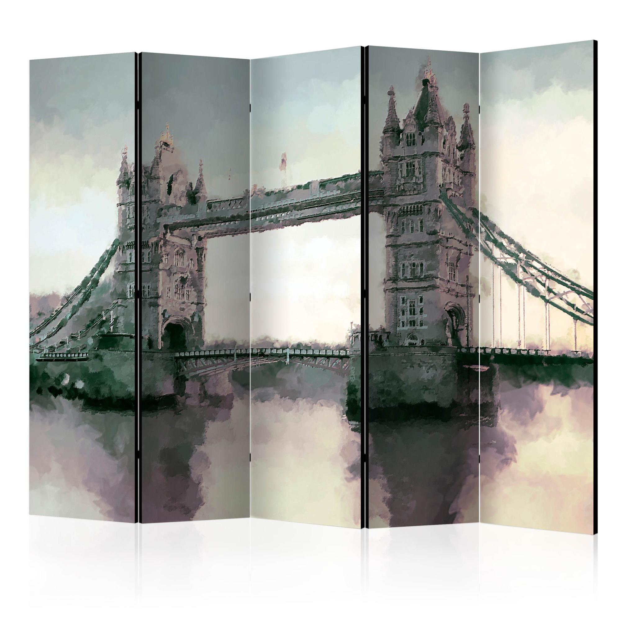 Paravent 5 volets - Victorian Tower Bridge II [Room Dividers] - 225x172 ...