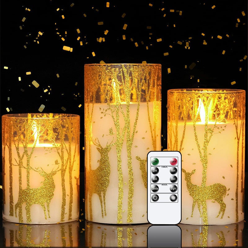 Bougies de Noël LED sans fil deluxe avec télécommande, variateur, minuterie  et piles dans orange – Arbre de Noël éclairage Classique 20er Set Orange :  : Luminaires et Éclairage