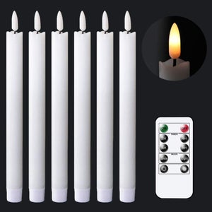 12 paquets de bougies à LED sans flamme et vacillantes, alimentées