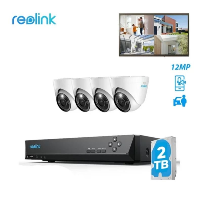 Systèmes de caméras de sécurité PoE Reolink NVS812MD4 PoE 12MP 4