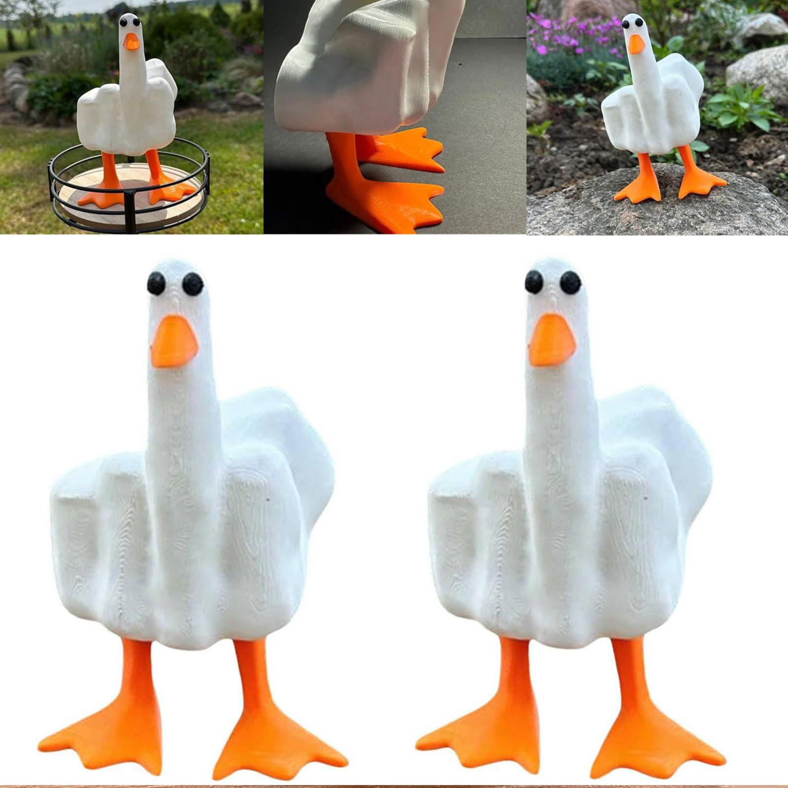 2 uds figurita de resina de patito pequeño divertido,figurita de patito,estatua de escultura de resina de patito pequeño,para oficina en casa, jardín