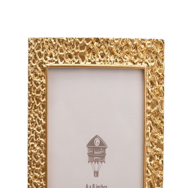 Portafotos tallado oro 15x20 cm - Tienda de decoración en Córdoba