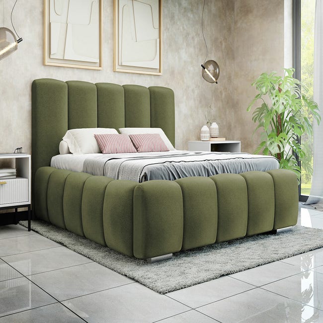 Cama plegable individual con colchón Ergoform de espuma - 80x190 cm
