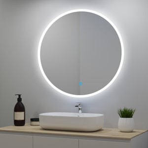 Lampe de miroir de salle de bain à LED avec interrupteur et prise, applique  murale simple et moderne pour armoire IP44 Lampe de miroir de salle de bain  anti-buée étanche pour coiffeuse