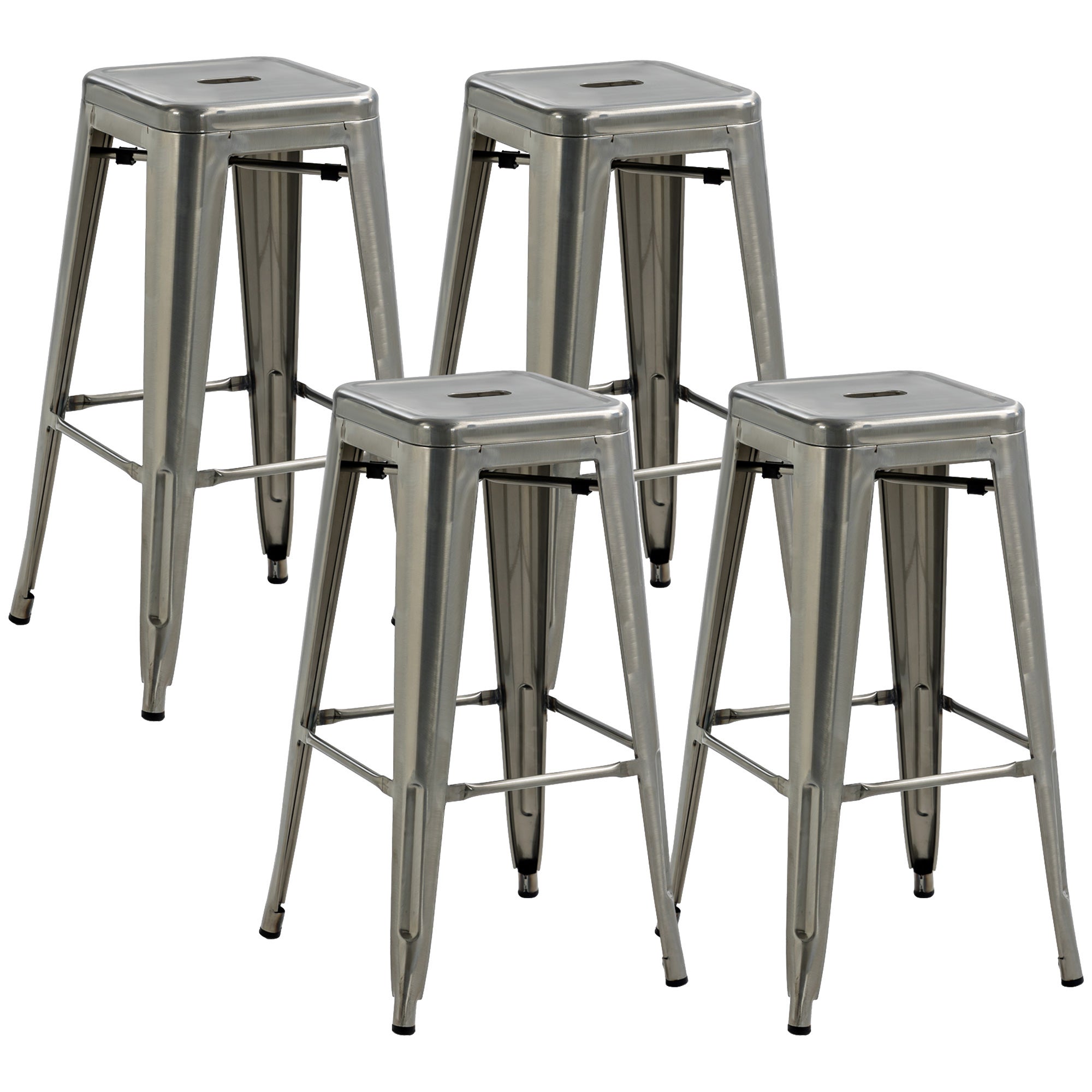 Lot De 4 Tabourets De Bar Industriel Leroy Merlin