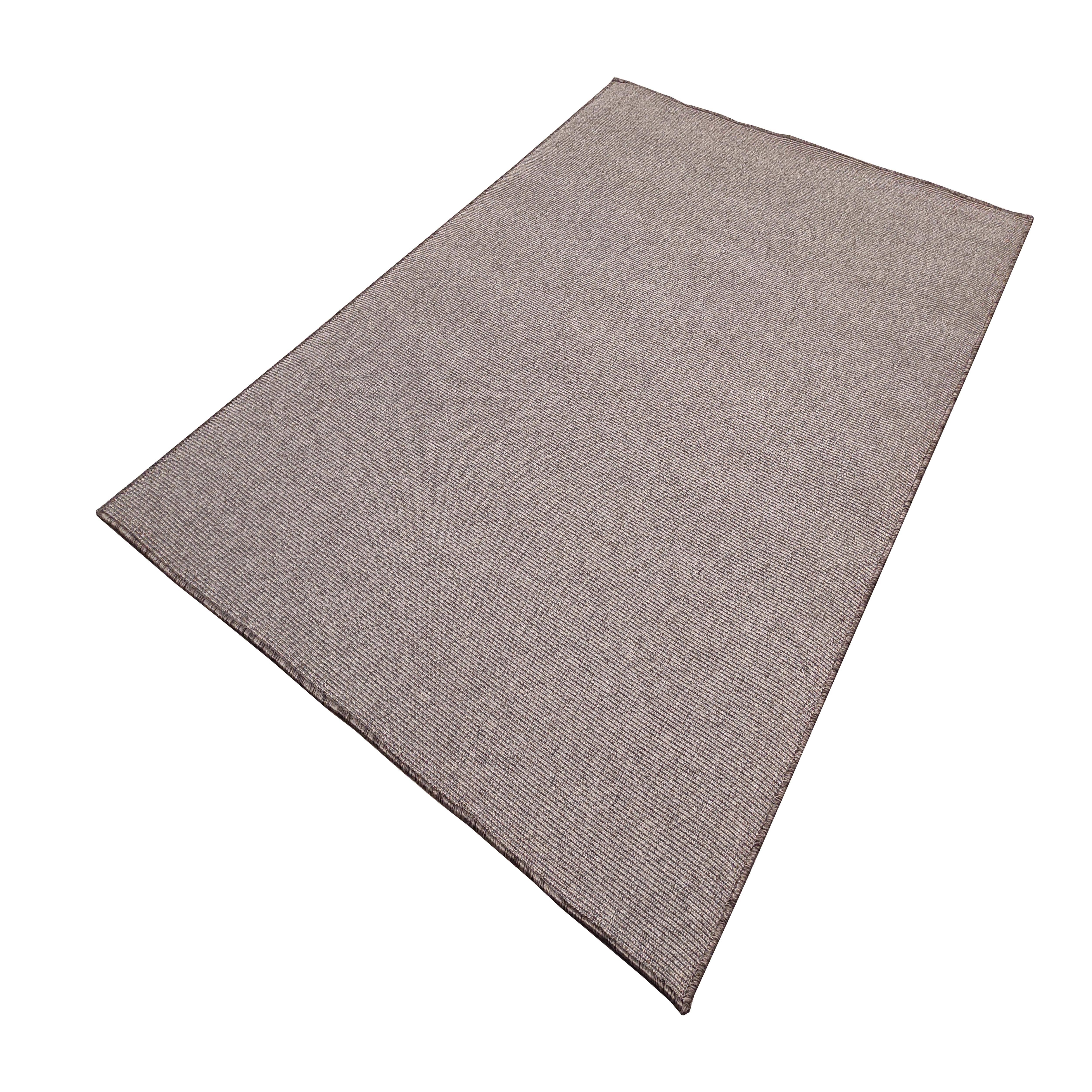 Alfombra rustic 3815, alfombras tadi & imperio 1979, exterior, fibra sintética sin pelo, color gris-taupe, 50x100 cm