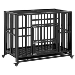VEVOR Cage pour Chien Robuste 119x81x99 cm Cage de Transport en