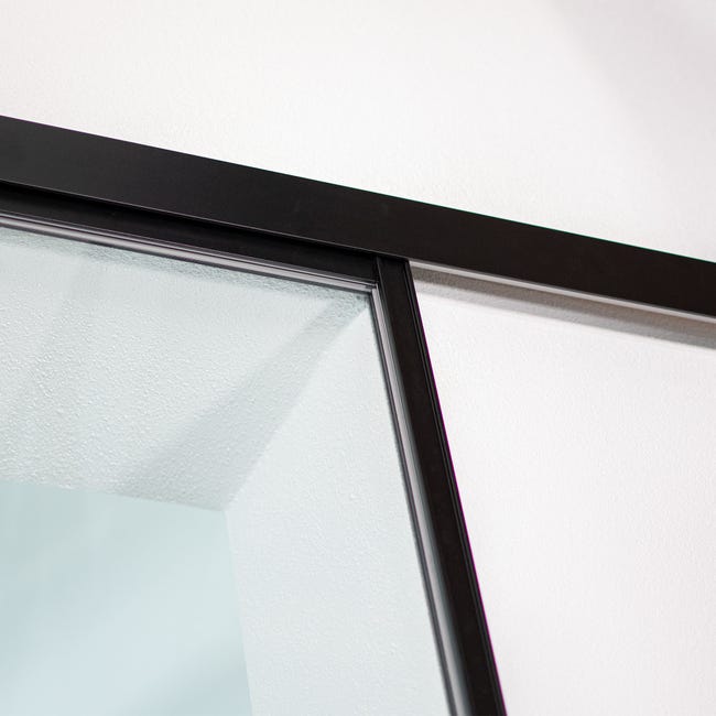 Schulte Porte coulissante intérieure en verre, 900 x 2150 mm, verre de  sécurité, porte vitrée, décor industriel, système ouvert