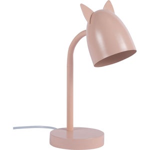 Lampe de Bureau Articulée Rose Pince E14 - CristalRecord