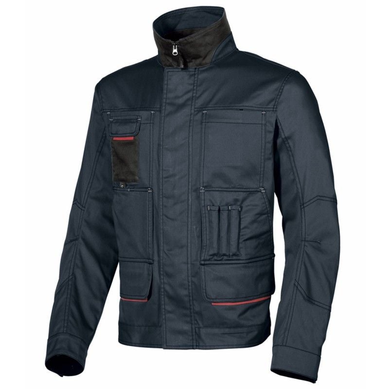 DEXTER - Chaqueta de trabajo - hombre / mujer - Talla XL - 9 bolsillos -  Chaqueta de protección - 280gr/m² - Algodón - Poliéster - Negro - Gris