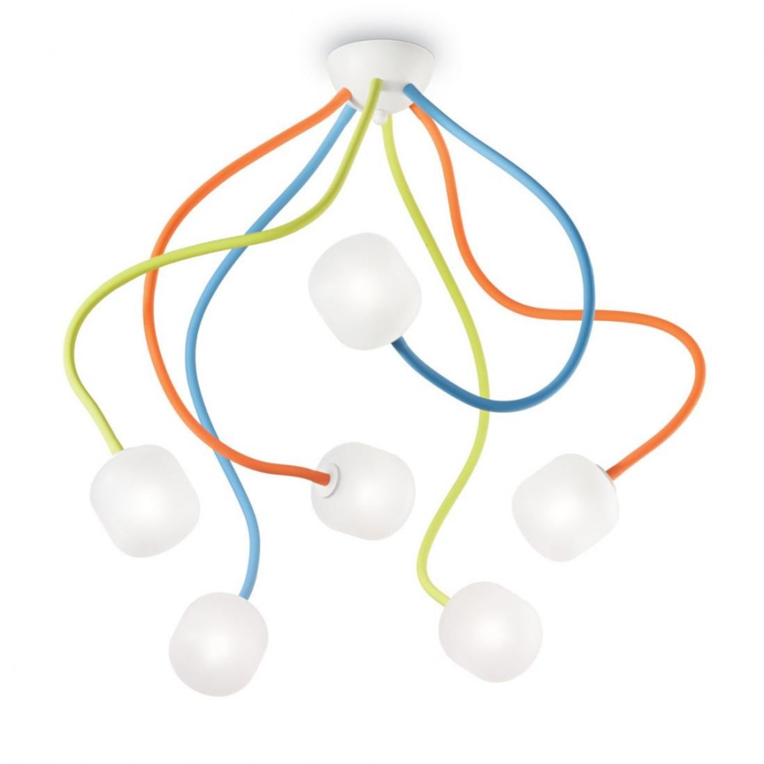 Plafoniera Id-octopus Pl6 Color G9 Led Bracci Flessibili Colorati ...