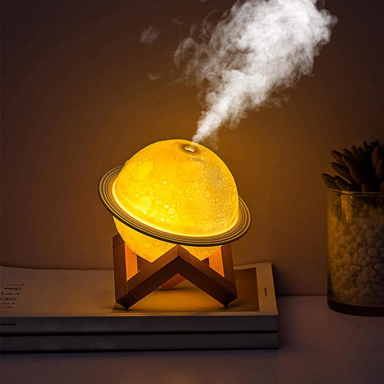 HUMIDIFIEUR ET DIFFUSEUR D'HUILES ESSENTIELLES EN FORME DE PLANETE