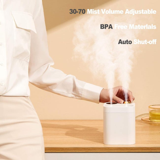 Mini Humidificateur d'air bebe, Pas de batterie, Portable Humidificateur d' Air Maison, USB Humidificateur d'Air Chambre Silencieux pour Bure