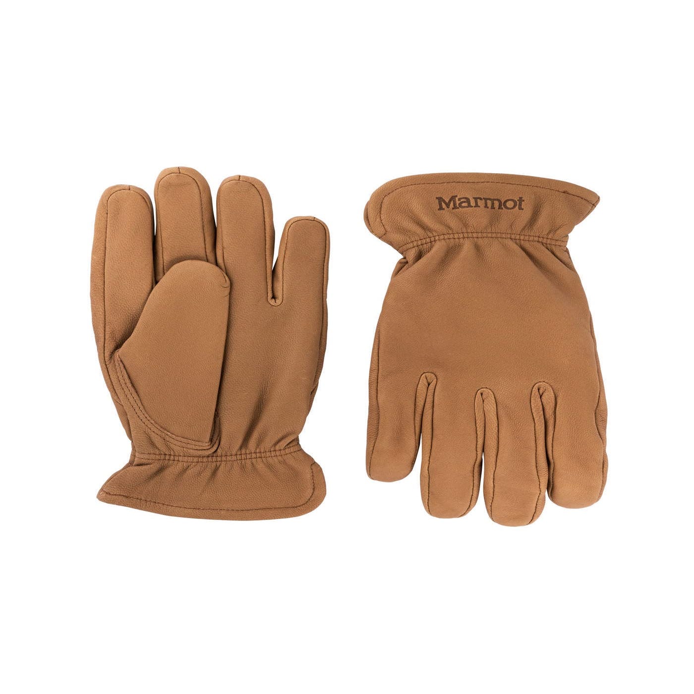 Marmot Uomo Basic Work Glove, guanti foderati in pelle, guanti da lavoro  robusti con fodera interna ad asciugatura rapida, Almond, S