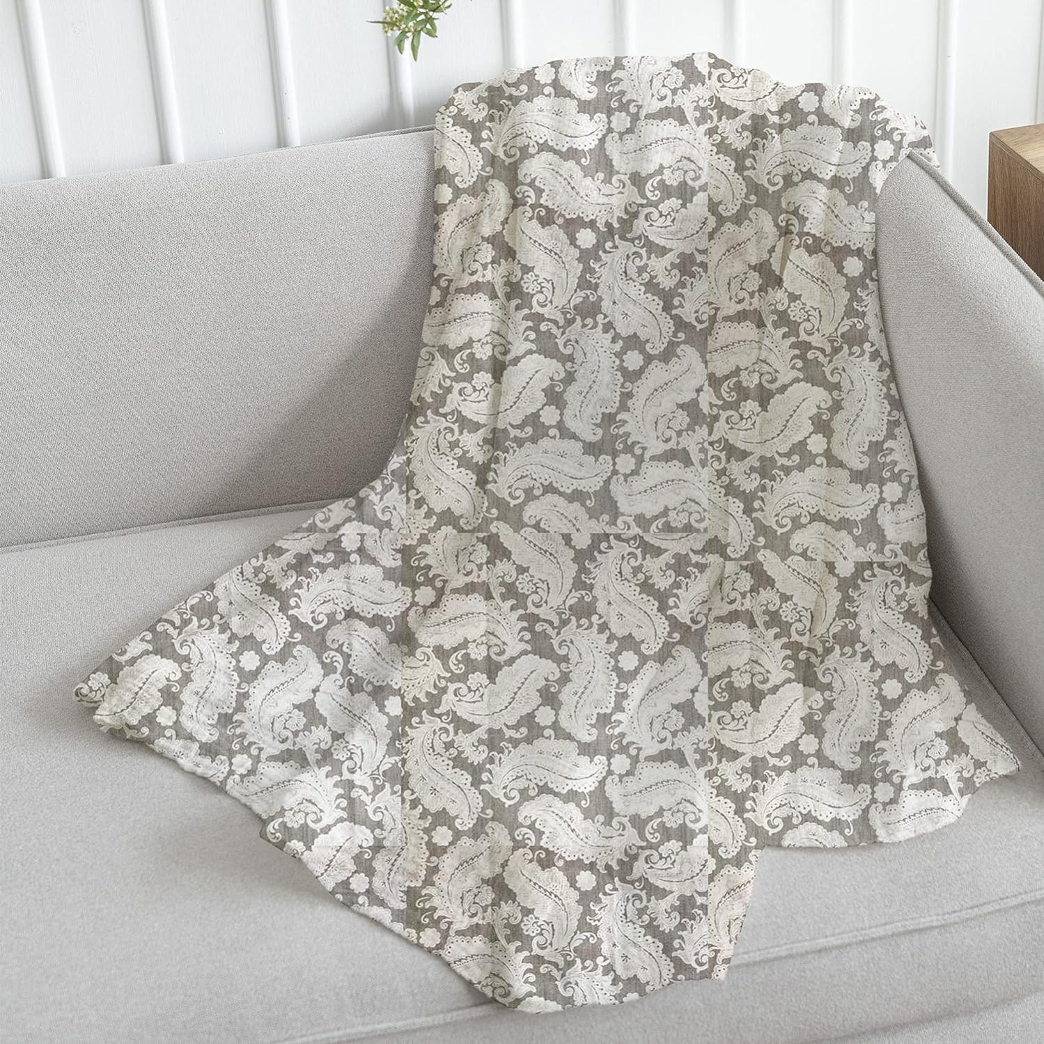 Telo Copritutto Tata Home Cotone 80% - Copridivano E Copriletto Singolo 170x255 Cm - Colore Beige Creta, Multiuso, Morbido E Lavabile