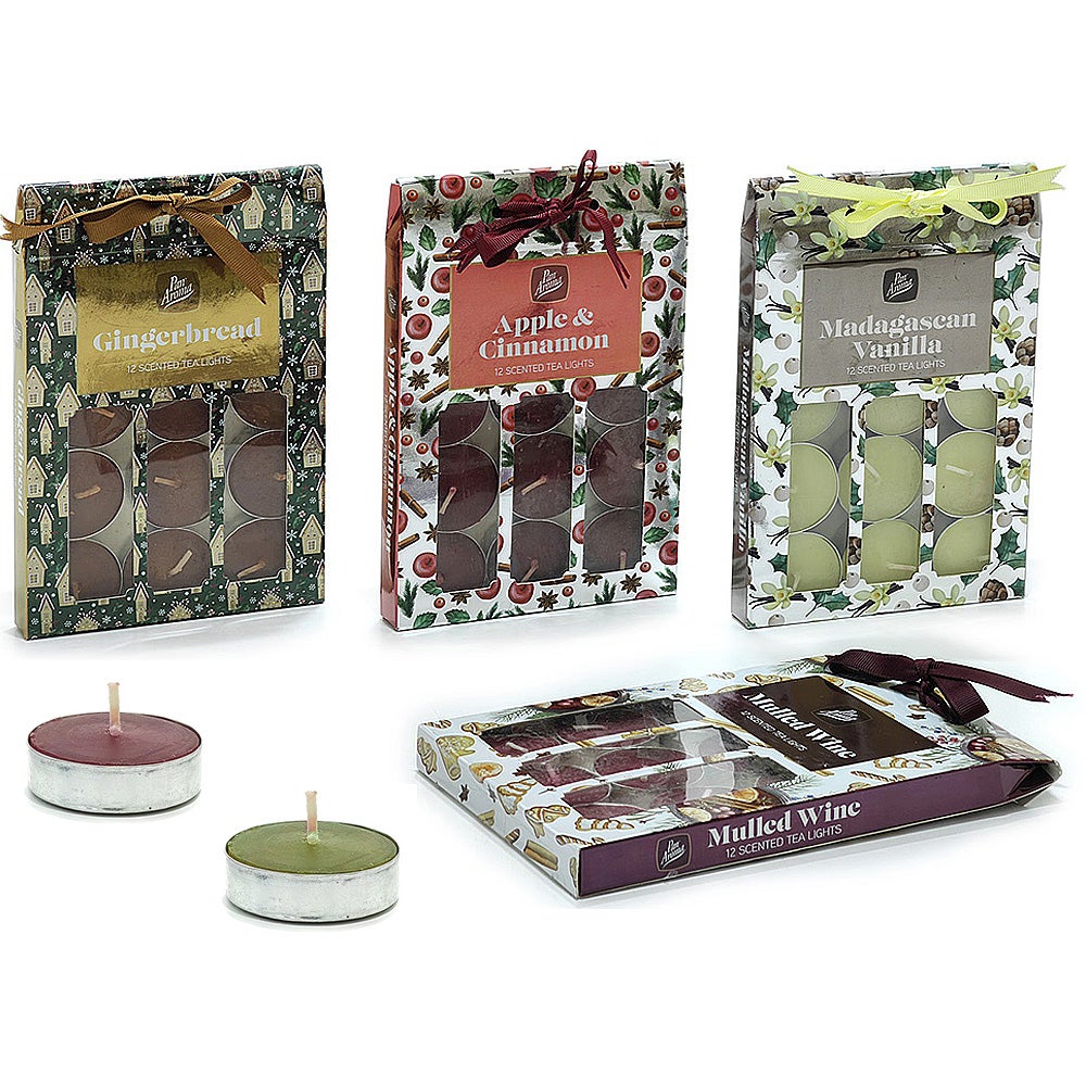 SET CANDELE AROMATICHE GINGERBREAD (SET DA 8) - Rosso