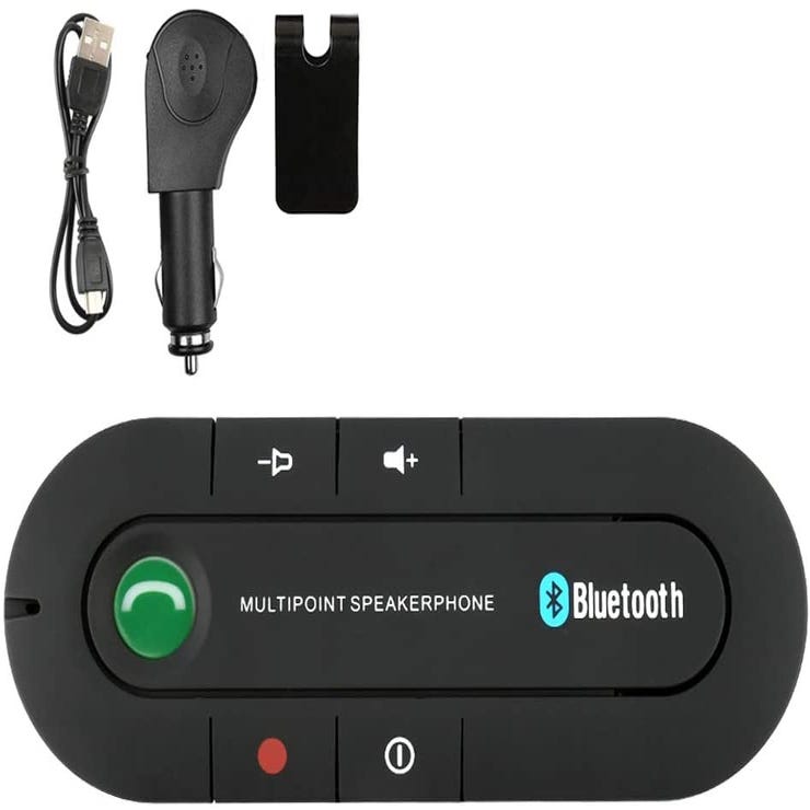 Ziyan Telefono vivavoce auto Bluetooth 5.0 EDR vivavoce auto telefono  cellulare vivavoce Multipoint