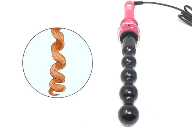 Trade Shop - Ferro Conico Piastra Arricciacapelli Professionale Per Capelli Ricci Arriccia 85910670 - Foto 5