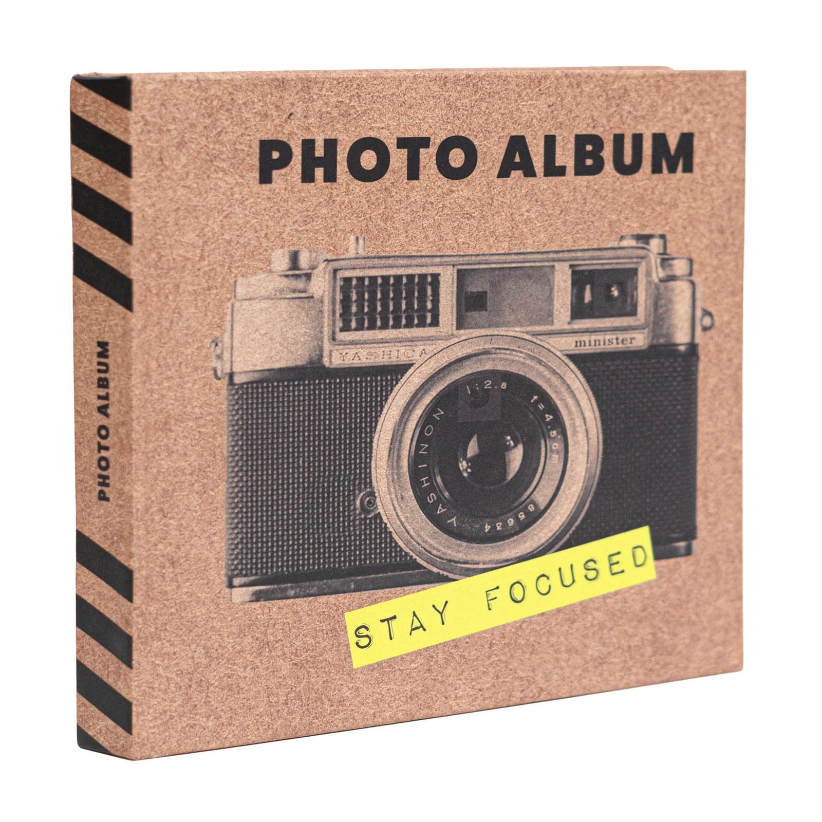 Grupo Erik: Album fotografico Stay Focused, Album foto 16x16cm, 22 pagine,  autoadesivo, Album a pagine bianche ideale per le tue foto famiglia o com