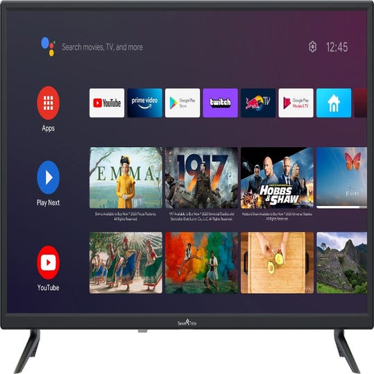 Smart Tech Smart TV 32 Pollici HD Ready Display LED Sistema Android TV  32HA10T1