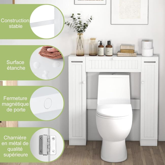Meuble WC au Dessus des Toilettes Etag re de Rangement de Salle