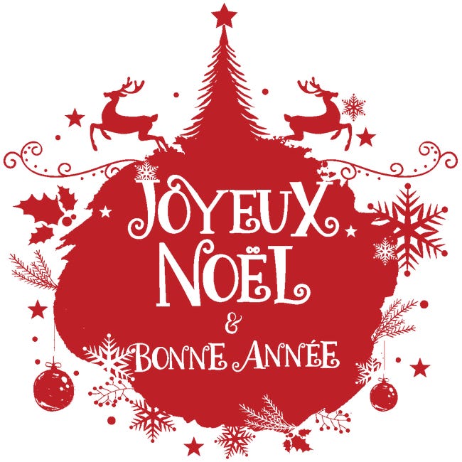Stickers Joyeux Noël Noir & Or