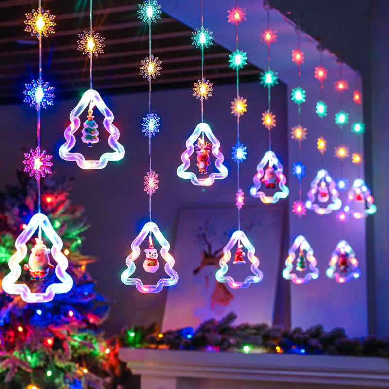 Lumières de fenêtre de Noël, lumière de fenêtre de Noël Suspendue