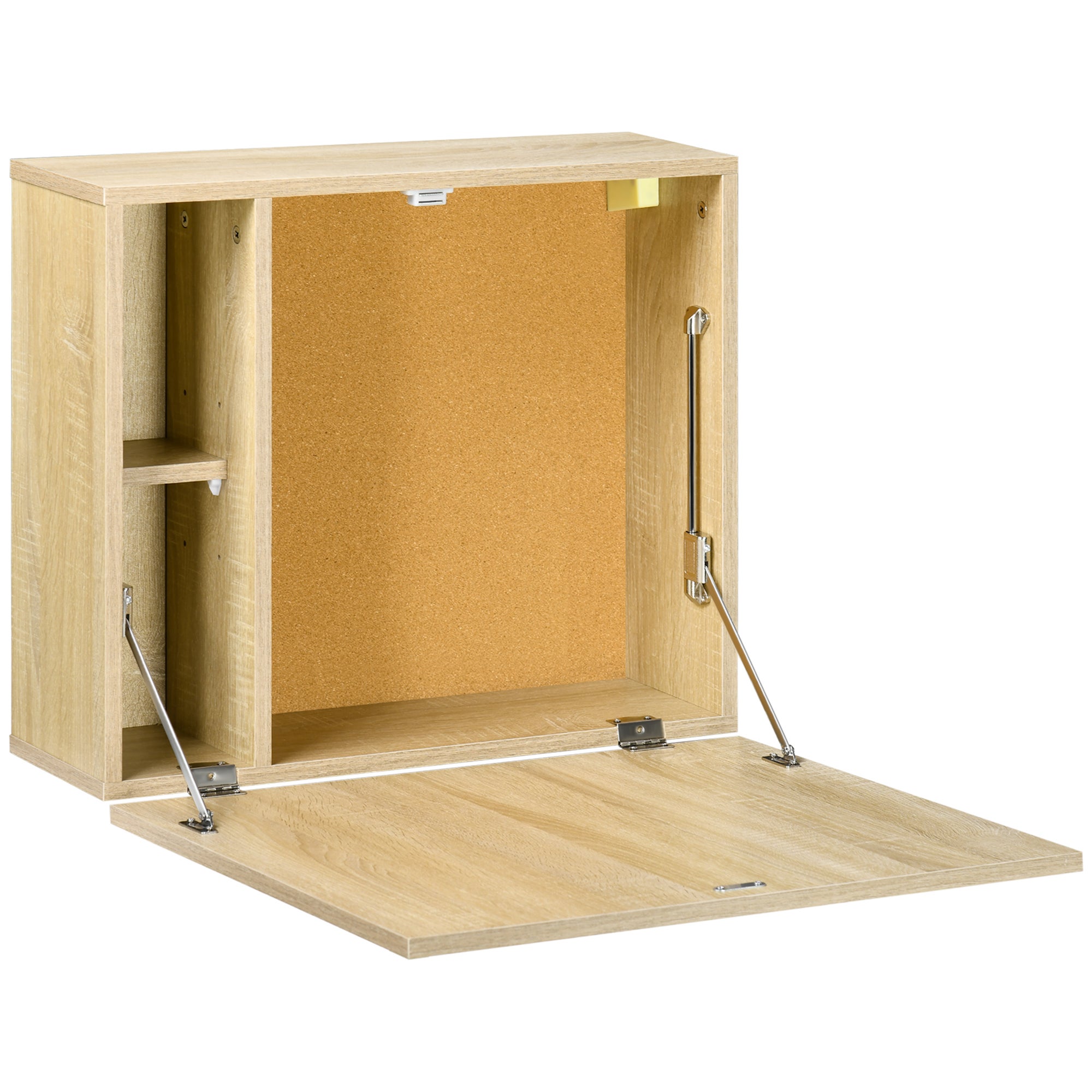 Mesa plegable de pared Homcom madera 60x40x20 cm tablero MDF y  metal_833-179