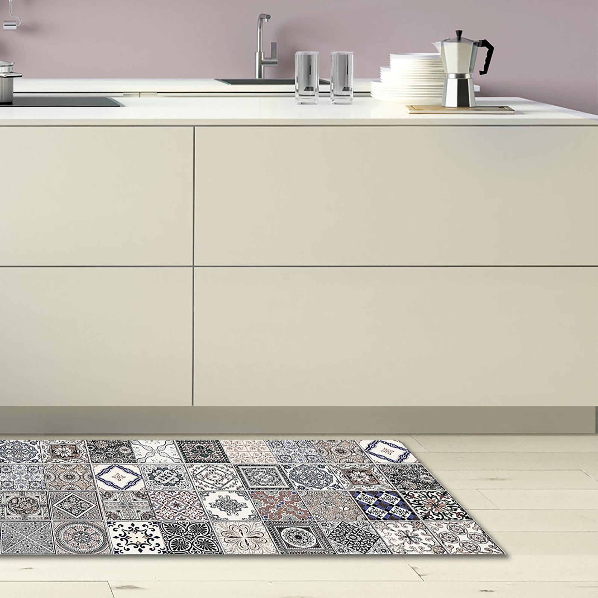 Tappeto rotondo da 120 cm - Morbido tappeto vintage con stampa floreale - Lavabile e antiscivolo, ideale per sala da pranzo, soggiorno e camera da l | Leroy Merlin