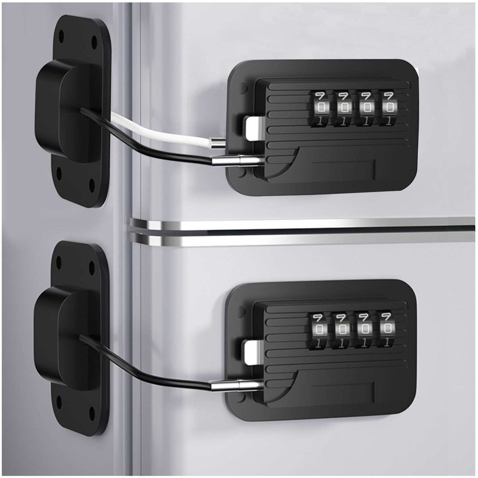 Serrure de porte de réfrigérateur et congélateur, 2 pièces, avec mot de  passe, serrure de porte de réfrigérateur étanche pour armoires et fenêtres