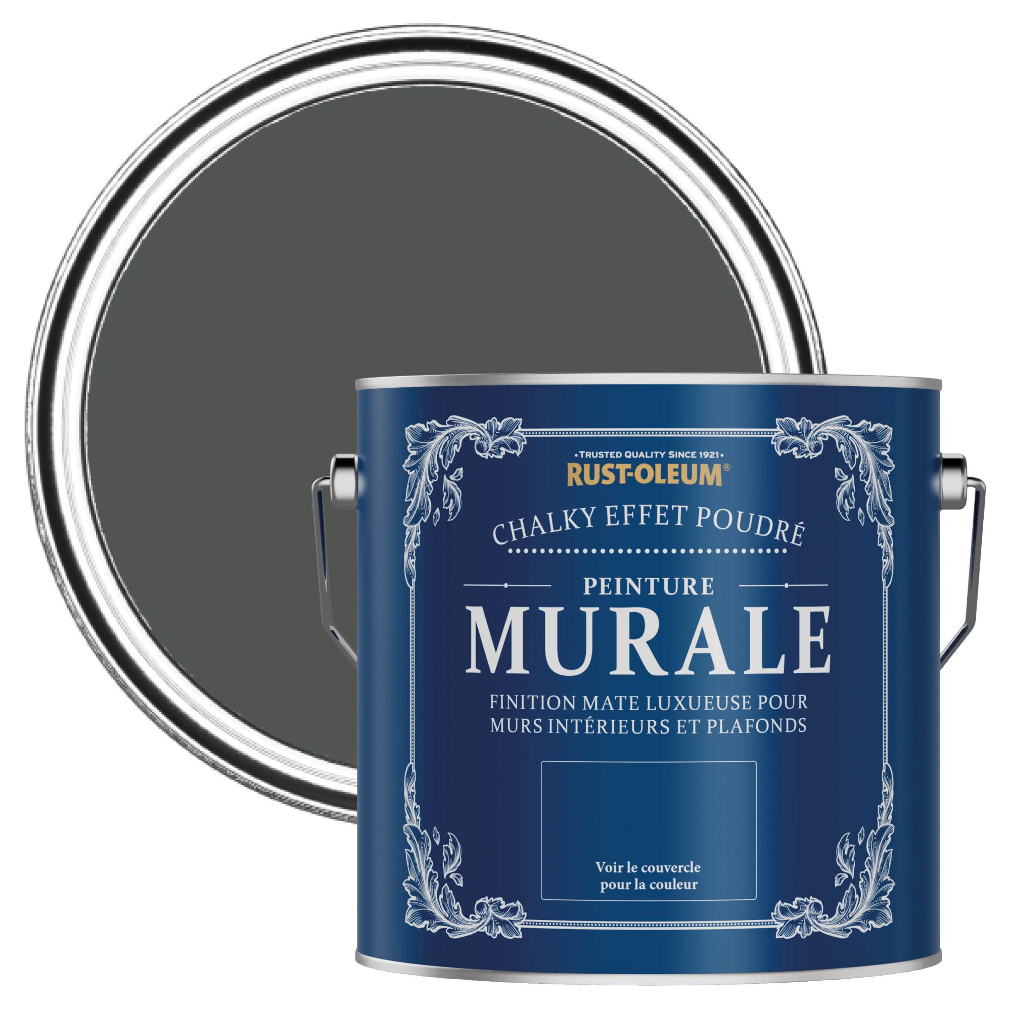 RustOleum Peinture Murale Chalky Graphite 2,5 L Leroy Merlin