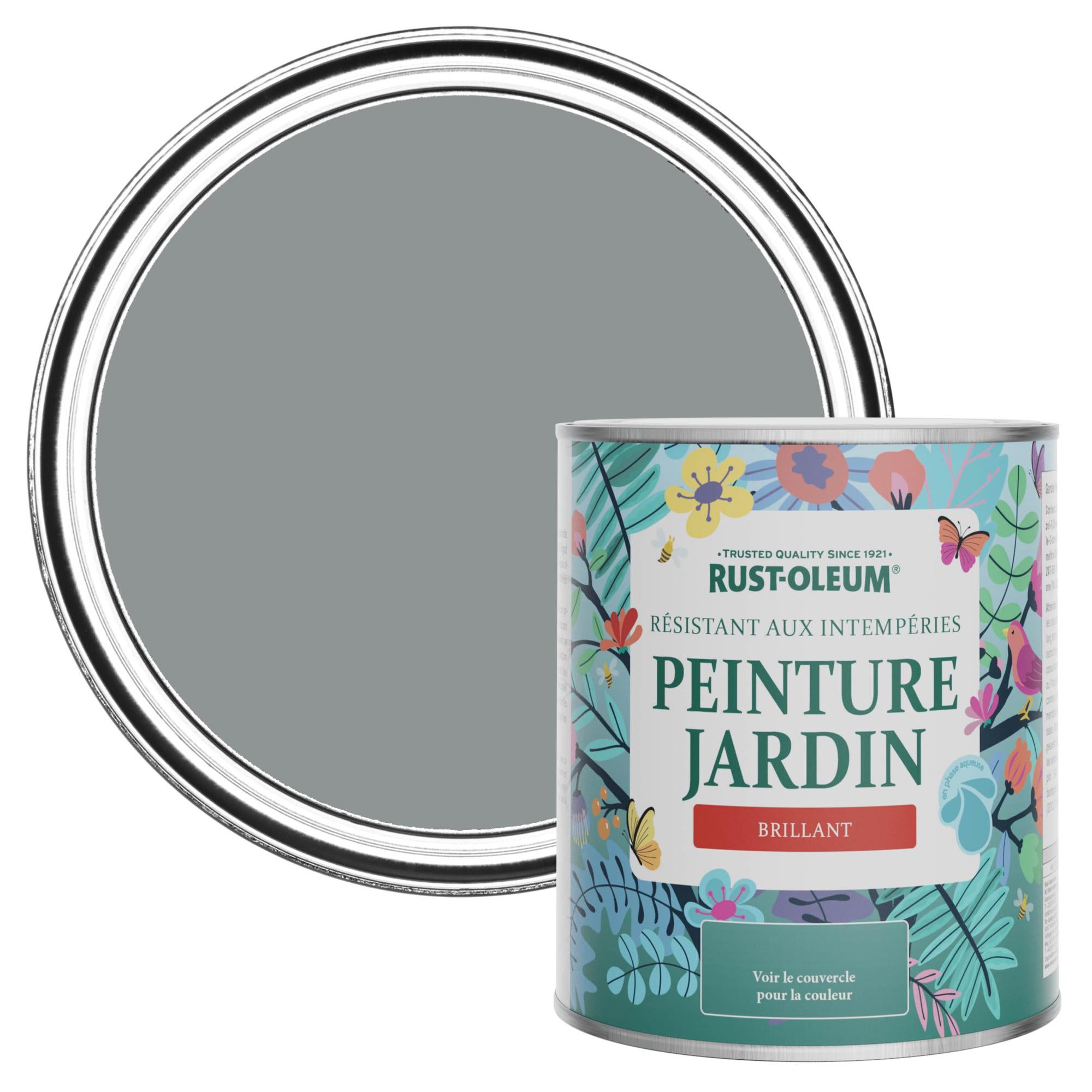 RustOleum Peinture Jardin, Finition Brillante Anthracite 750ml