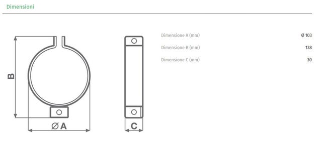 Vortice 0000022667 ca-fu 100 fascette in lamiera - Nuovo