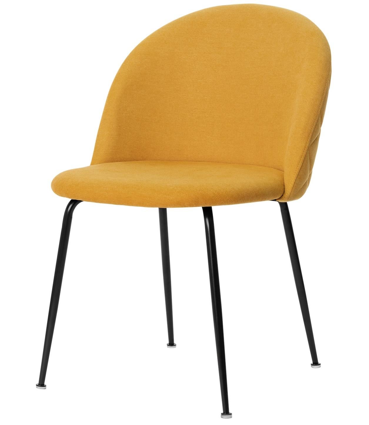 Tabouret de bar rembourré Bar Axel Chay - jaune | Made In Design