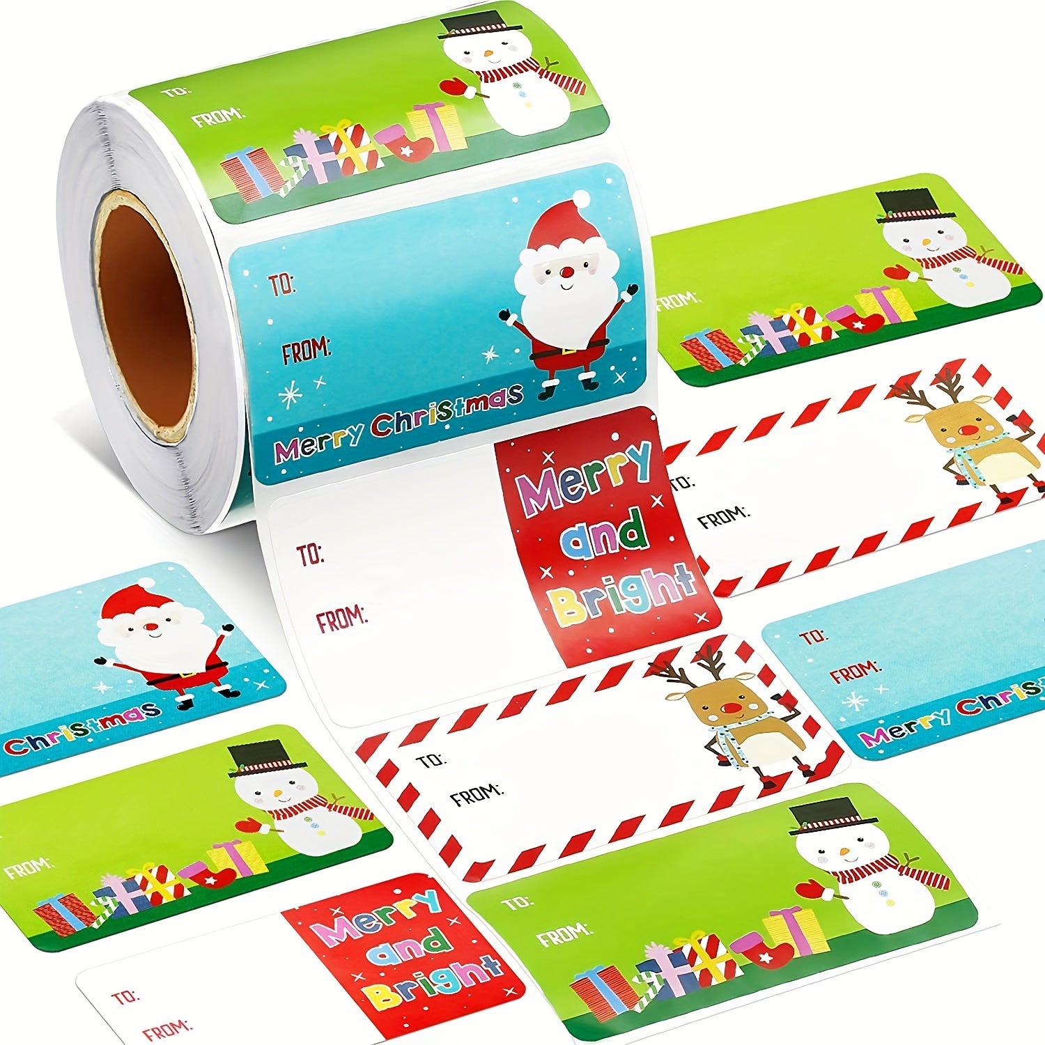 8 Étiquettes Cadeaux Autocollantes - Père Noël Traditionnel à Prix Carrefour