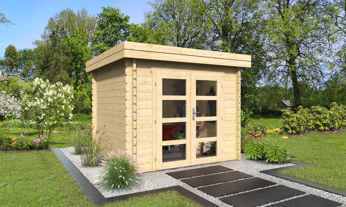 Cabanon de jardin TOUSCHALETS NANCY bois 230x230cm ép 34mm | Leroy Merlin