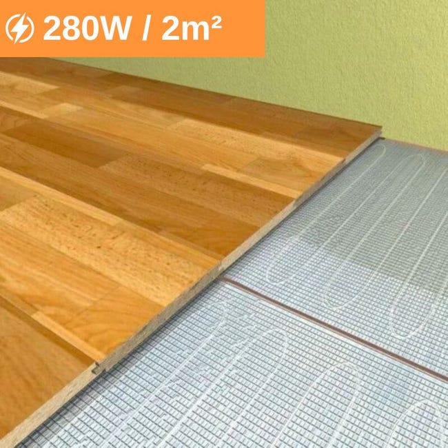 Plancher chauffant électrique sous parquet - 140 W/m² : 280 W - 2