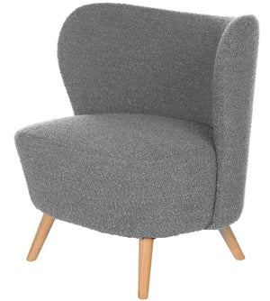 Chaise de salle à manger fauteuil lounge confortable rotative en tissu gris  clair 04_0002247