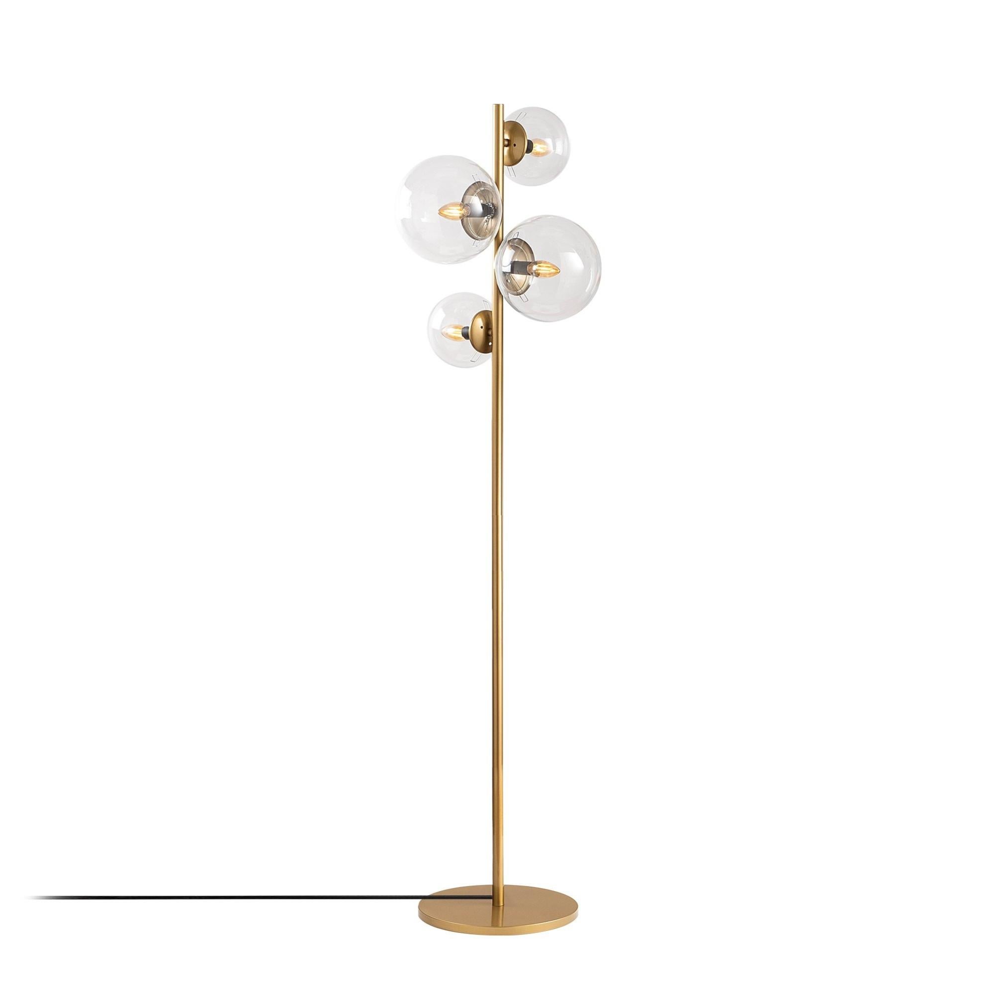 Lampada Da Terra YUENSLIGHTING Nero - Altezza Regolabile, Design Moderno Per Interni