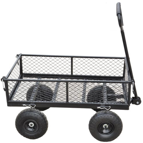 Wagon Cart Les chariots de jardin facilitent le transport du bois