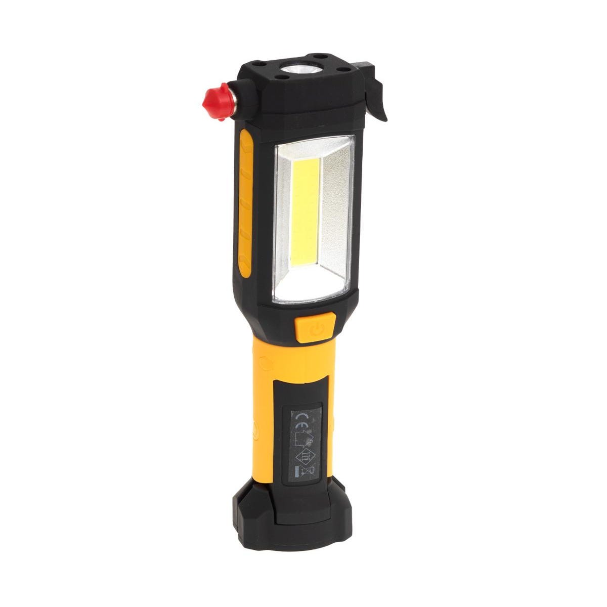 Lampe de poche LED multifonction Marteau de sécurité de la voiture Lampe de  travail magnétique forte Briseur de fenêtre de sauvetage Lampe de poche  rechargeable USB