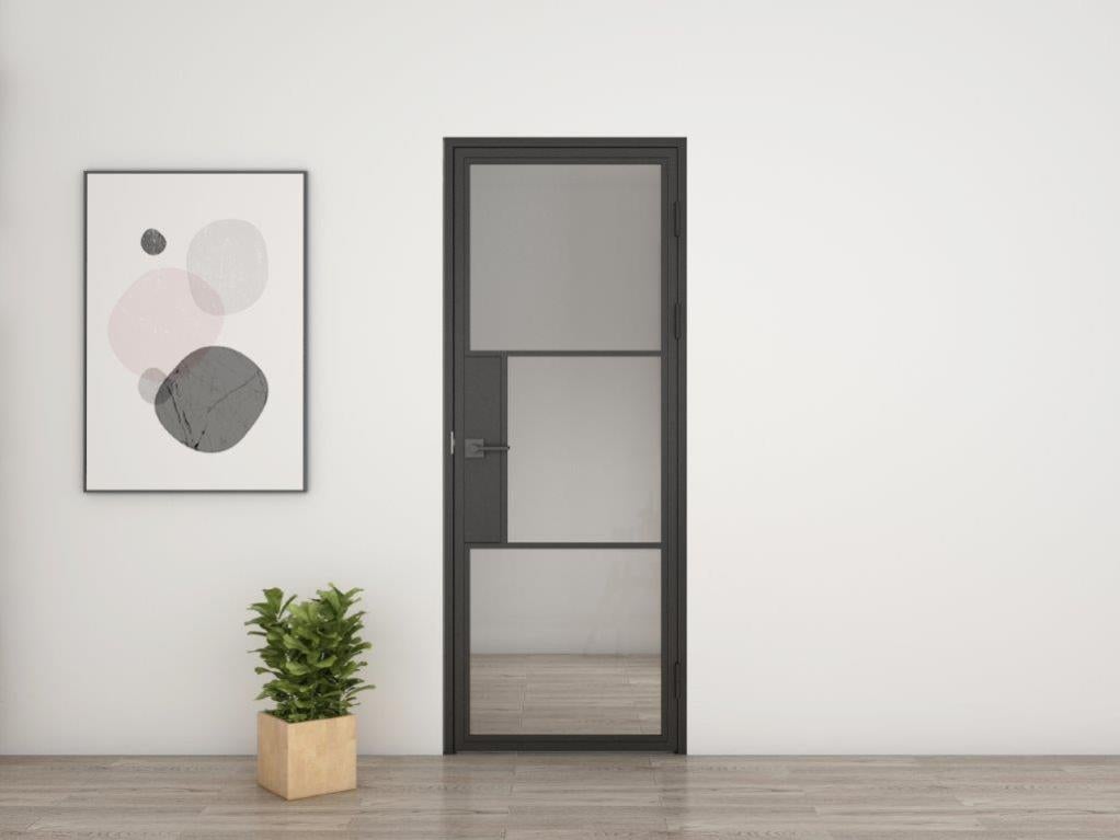 Schulte Porte intérieure loft en verre, Bloc-porte vitré, 900x2015 mm