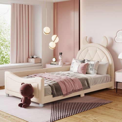 Lit enfant simple 90x200cm - structure canapé-lit avec tête de lit