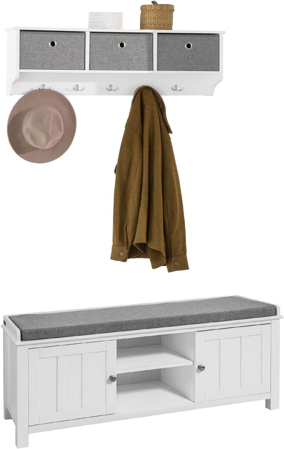 Mueble recibidor discount perchero zapatero