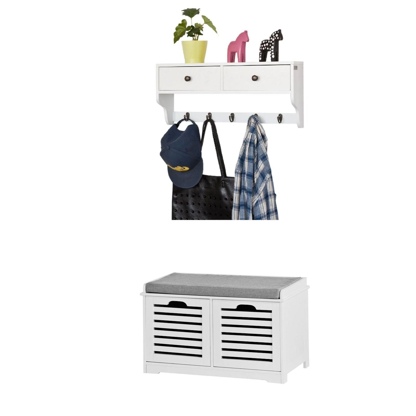 Banco zapatero discount con perchero