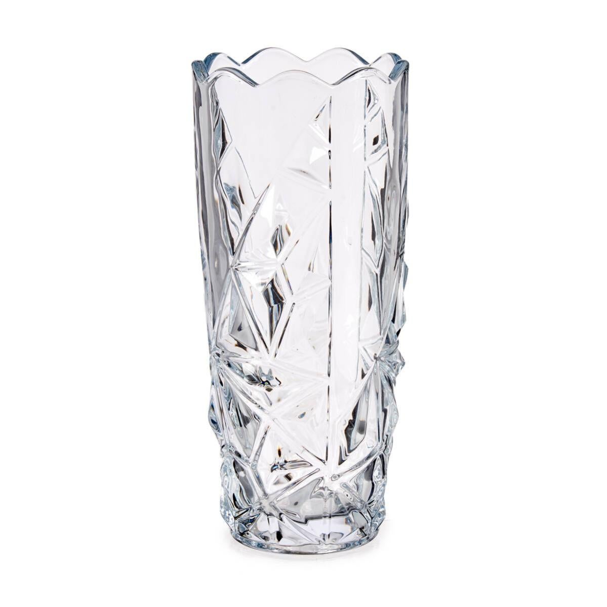 Vase En Verre Fumée Texturé 16 Cm – Petit Vase Décoratif Gris Anthracite Pour Fleurs, Roses, Tulipes, Style Moderne