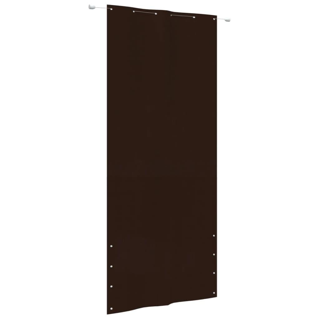 Écran De Balcon Orange/marron 90x300 Cm - Tissu Oxford Imperméable, Coupe-vent, Avec œillets Et Corde
