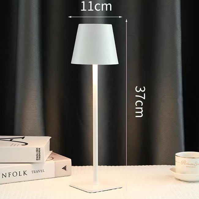 Lampe de Table Sans Fil, Lampe de Chevet Tactile Dimmable, 3