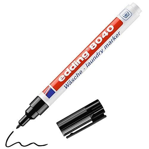 Edding 8040 Marqueur spécial tissu - noir - 1 stylo - pointe ronde